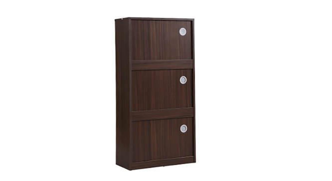 Portain Shoe Cabinet Simple (Dark Walnut)